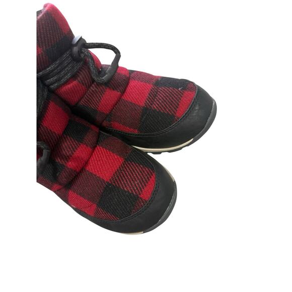 SOREL WHITNEY SHORT BOOT IN DAHLIA -RED PLAID Winter Snow Outdoor Womens 9.5 - Picture 5 of 6